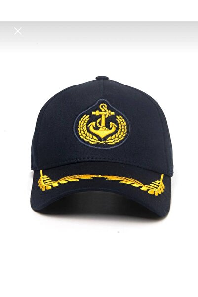 Nilbutik قبعة كابتن للجنسين قابلة للتعديل مع شعار مرساة بحار
