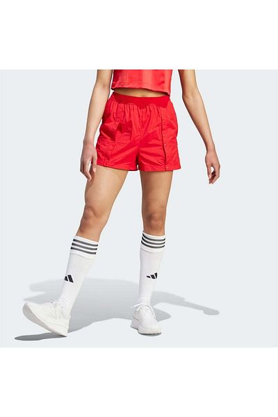 adidas Tiro Snap-Button Women &Apos; S Red Shorts with a Snap on the Flank Ik4240