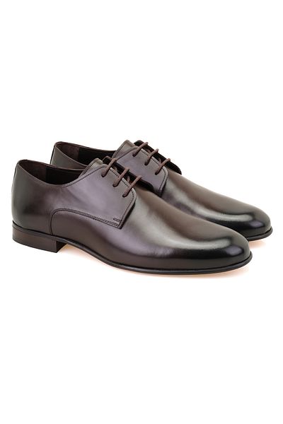 Desa Ανδρικά δερμάτινα κλασικά παπούτσια Dulce Brown