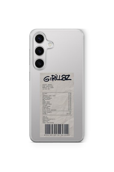 Space Star Samsung Galaxy A36 Uyumlu Gorillaz Albüm Fişi Tasarım Baskılı Şeff...