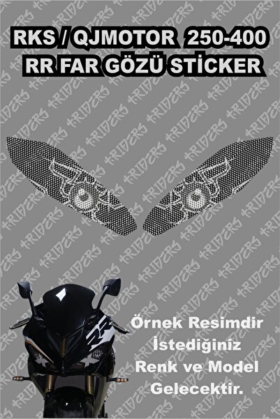 TRİDERS RKS QJMOTOR SRK 250-400 RR Far Gözü Sticker