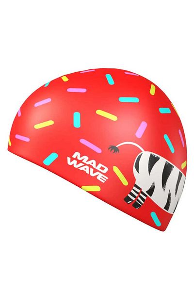 Mad Wave Zebra Silicone Children's Bonnet
