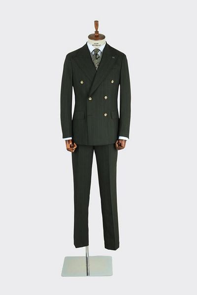 Kadir Büyükkaya Double Breasted Men's Suit-Kab1221S