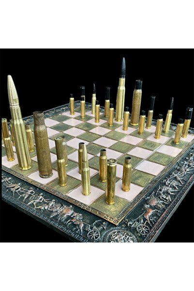 kho military design 42.5x42.5x1 cm El Boyama Tabla Üzerinde Pirinç Kovan Taşl...