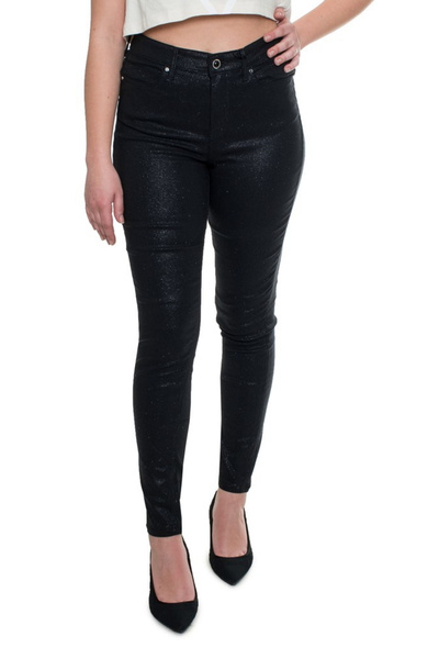 Guess Blugi skinny dama cu aspect stralucitor Negru W31-L29 US