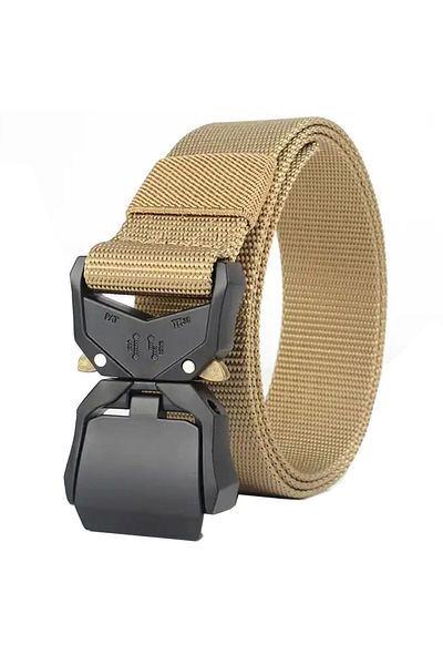 PUFO Commando Belt For Men 3.8 X 120 Cm, Khaki