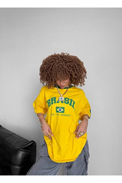 npLStore Vintage Brasil Unisex Oversize T-shirt