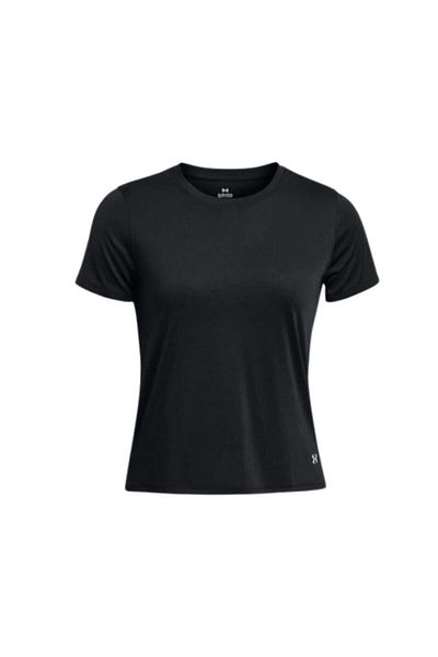 Under Armour Ua Launch Shortsleeve 1382434-001 Γυναικείο μαύρο μπλουζάκι
