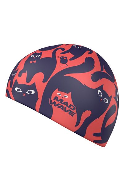 Mad Wave Cats Silicone Bonnet (Colorful)