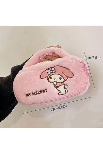 GlassySKY Sanrio Melody Μεγάλης χωρητικότητας Μολυβοθήκη Τσάντα Μακιγιάζ Θήκη για στυλό Δώρο χαρτικά
