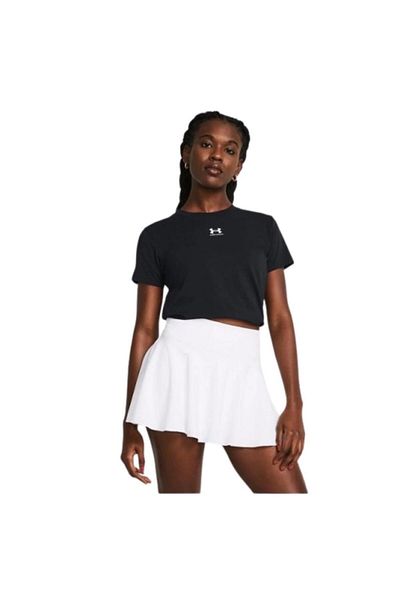 Under Armour Campus Core Ss 1383648-001 Γυναικείο μαύρο μπλουζάκι