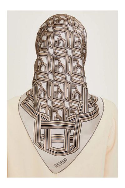 Armine Sura Silk Scarf 9213Ds-34