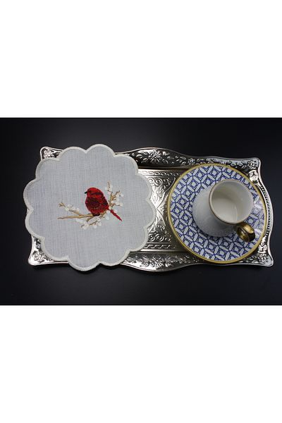 Nakışkonsept Bird Patterned Cocktail Napkin