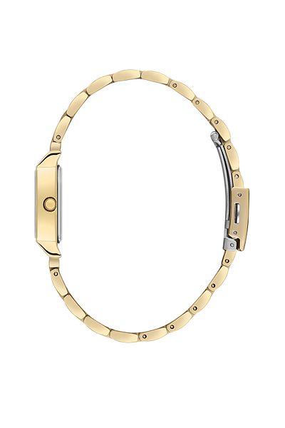Daniel Klein Dkf.2315A New Trend Gold Case Black Dial Cornered Women's Watch