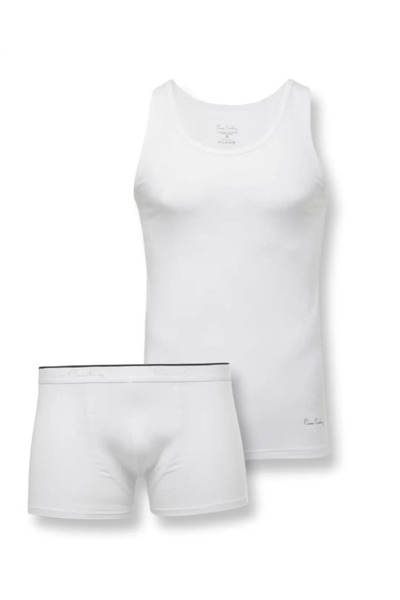 Pierre Cardin طقم قميص وبوكسر قطني مودال S2.Q.TK.5K.R1