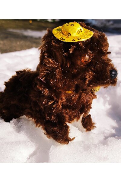 Mia Kahverengi Yürüyen Havlayan Sevimli Pilli Peluş Köpek