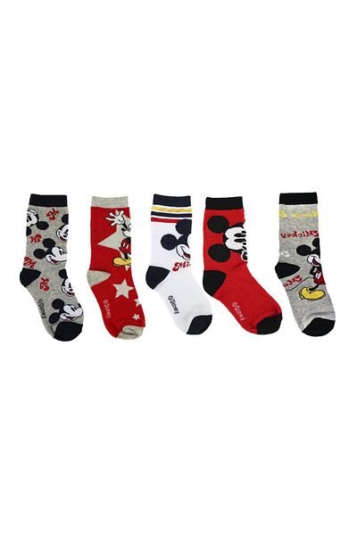 Mickey Mouse Set 5 sosete baieti Mickey Mouse Multicolor 23-25 EU