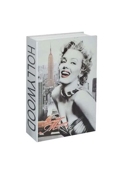 PUFO Secret Book-type Safe With Key Lock, Marilyn Monroe Model, 18 X 12 Cm