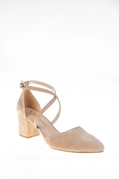 PayBuy Women's Fashion Chic Powder Suede Heels Classic Shoes Heels Wedding Engagement Night Evening Dress Shoes