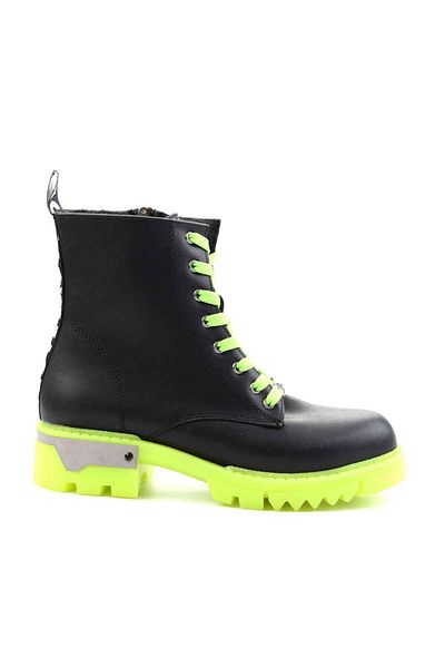 Bambi Black Green Women's Boots & Bootie K02703021109