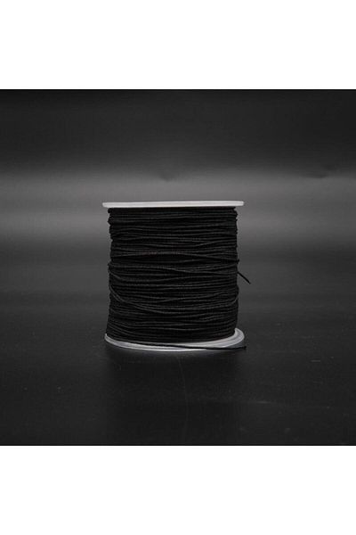 Mia Αλεξίπτωτο - Σχοινί Βραχιόλι Μαύρο 100 Mt 0,8mm