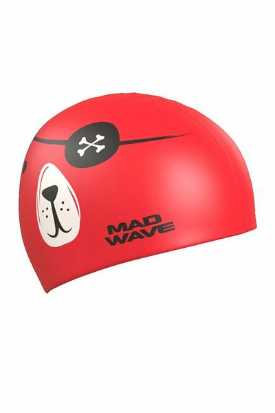 Mad Wave Pirate Silicone Children's Bonnet (Red)