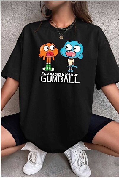 TekTarzz Unisex Gumball Baskılı Tshirt