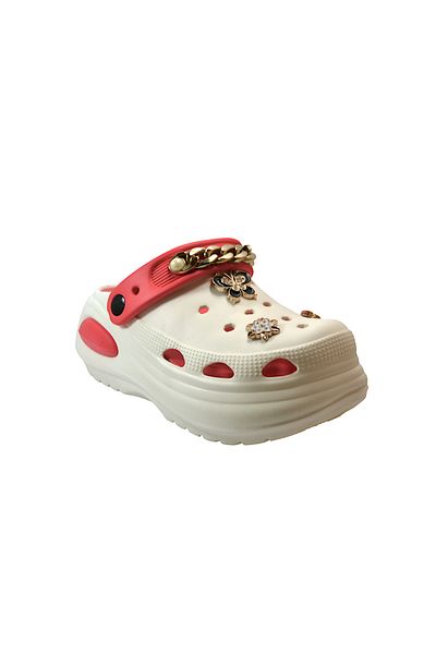 Onlo Ayakkabı Onlo Shoes SN.0919 Γυναικείες παντόφλες με κλειστή μπροστινή πέτρα με ψηλή ανατομική σόλα