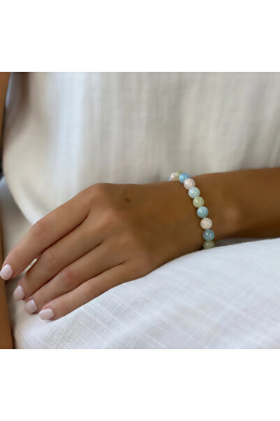 Mystic Energy 100% Real Original Natural Stone Morganite Bracelet | Gift Natural Stone