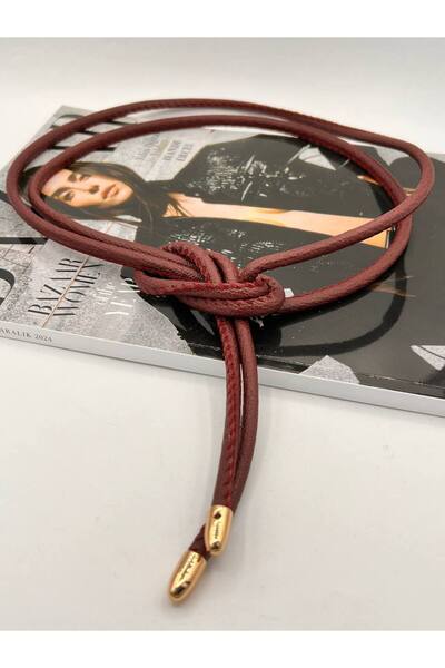 NOİR LUXE Tie-In Cord Women's Belt Trouser Belt Dress Belt Shirt Belt Coat Belt