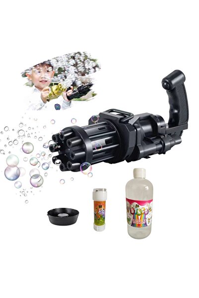 Mia Pilli Baloncuk Oyuncak Köpük Makinesi Tabancası Bubble Machine - 50 ml 500 ml Baloncuk Likiti