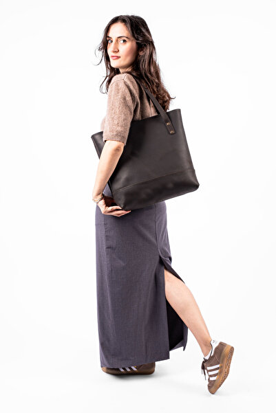 saraci leather craft Kadın Büyük Çanta, Tote Bag , Hakiki Deri Çanta, Kadınla...