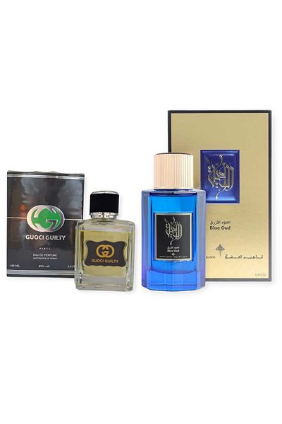 IBRAQ Ibrahim Al Qurashi Perfume, Al Wafia Blue Oud Perfume for Unisex with Jessie Green Perfume - 200ml