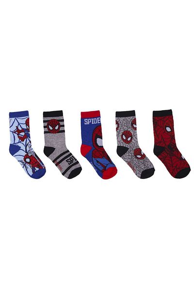 SPIDERMAN Set 5 sosete baieti Spiderman Multicolor 19-22 EU