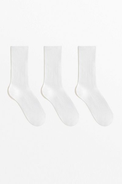 MEM SOCKS 3-Piece Cotton Seamless Throat Rubber Braided Knitwear Tennis Socks Four Seasons