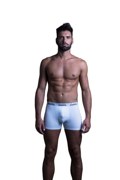Diadora Set 3 Boxeri barbati Diadora, Alb XL INTL