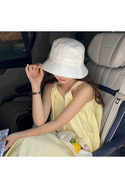 WOHOME Однотонна рибальська кепка-відро унісекс