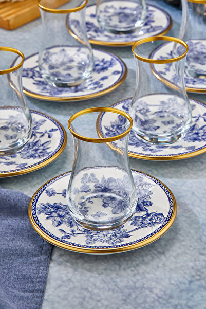 Mabeyn Spring Time 6 Kişilik Çay Bardağı Takımı 6 lı Çay Seti