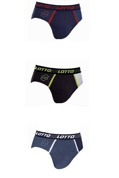 Lotto Set 3 chiloti baieti, Lotto LS4226 Multicolor 170-176 CM