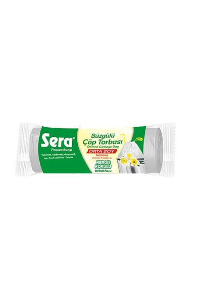 SERA Drawstring Garbage Bag Narcissus Scented Medium Size 15 Liters 55 X 60 cm X 3 Pack