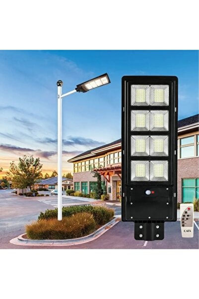 Cata 300 W Solar Dış Mekan Sokak Armatürü Uzaktan Kumandalı 6400k Beyaz Işık ...