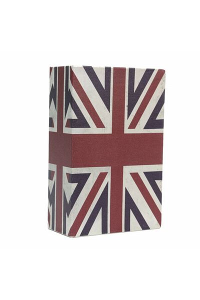 PUFO Secret book-type safe with key lock, British, 24 x 15 cm