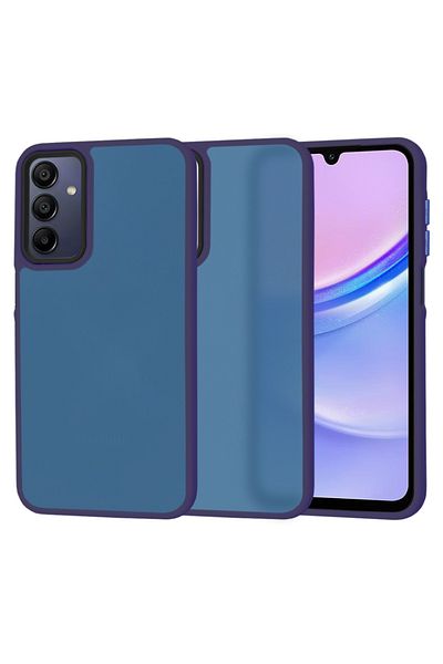 SKYDDAR INNOVATION Carcasă pentru Samsung Galaxy A15, HaloFrost, AntiSoc, Albastru marin, set autocolante