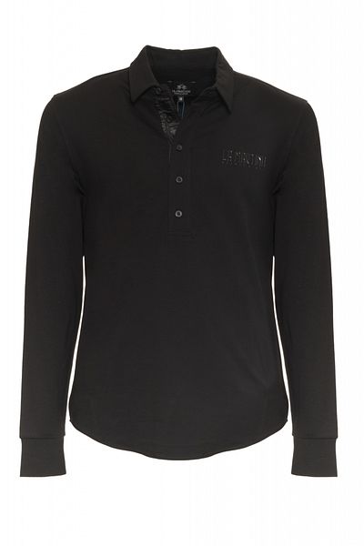 La Martina Bluza polo barbati La Martina ZMP021 Negru 2XL INTL