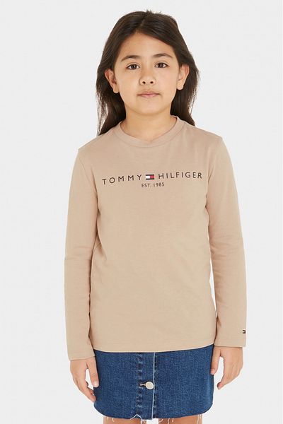 Tommy Hilfiger Bluza copii Tommy Hilfiger KS0KS00202 Bej 140 CM