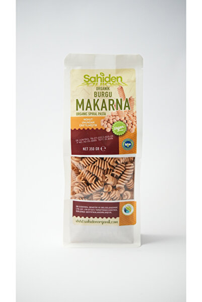 SAHİDEN ORGANİK ORGANİK BURGU VEGAN NOHUT TAHIL MAKARNASI