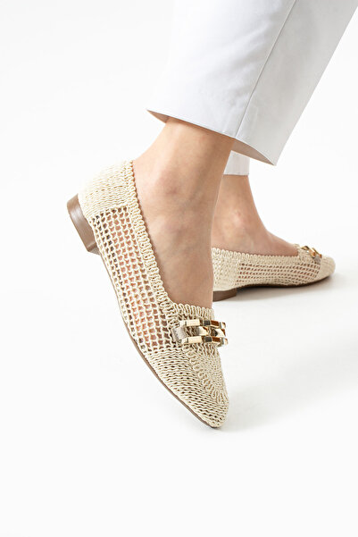 bolella kadın örme yumuşak dokulu hasır babet