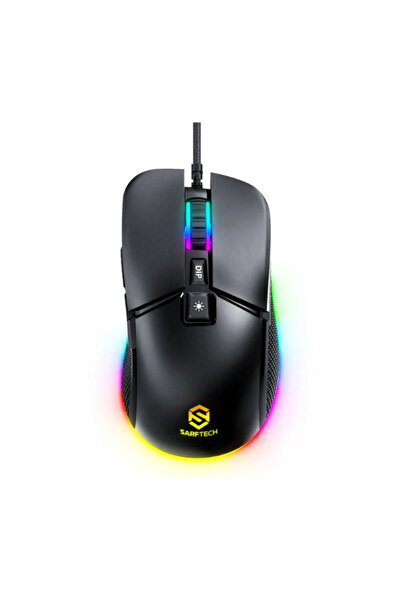 Hietech Kablolu Gaming Oyuncu Mouse Siyah Rgb Drag Click 7.200dpi Makrolu Oyu...