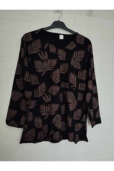 anne moda ankara Ολόσωμη καλοκαιρινή ΜΑΚΡΥΜΑΝΙΚΗ Μπλούζα 95% Viscose Anti-Sweat