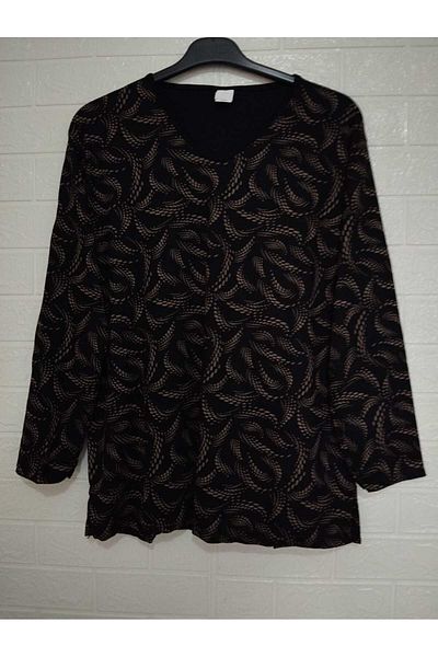 anne moda ankara Full Summer Long Sleeve 95% Viscose Anti-Sweat Blouse